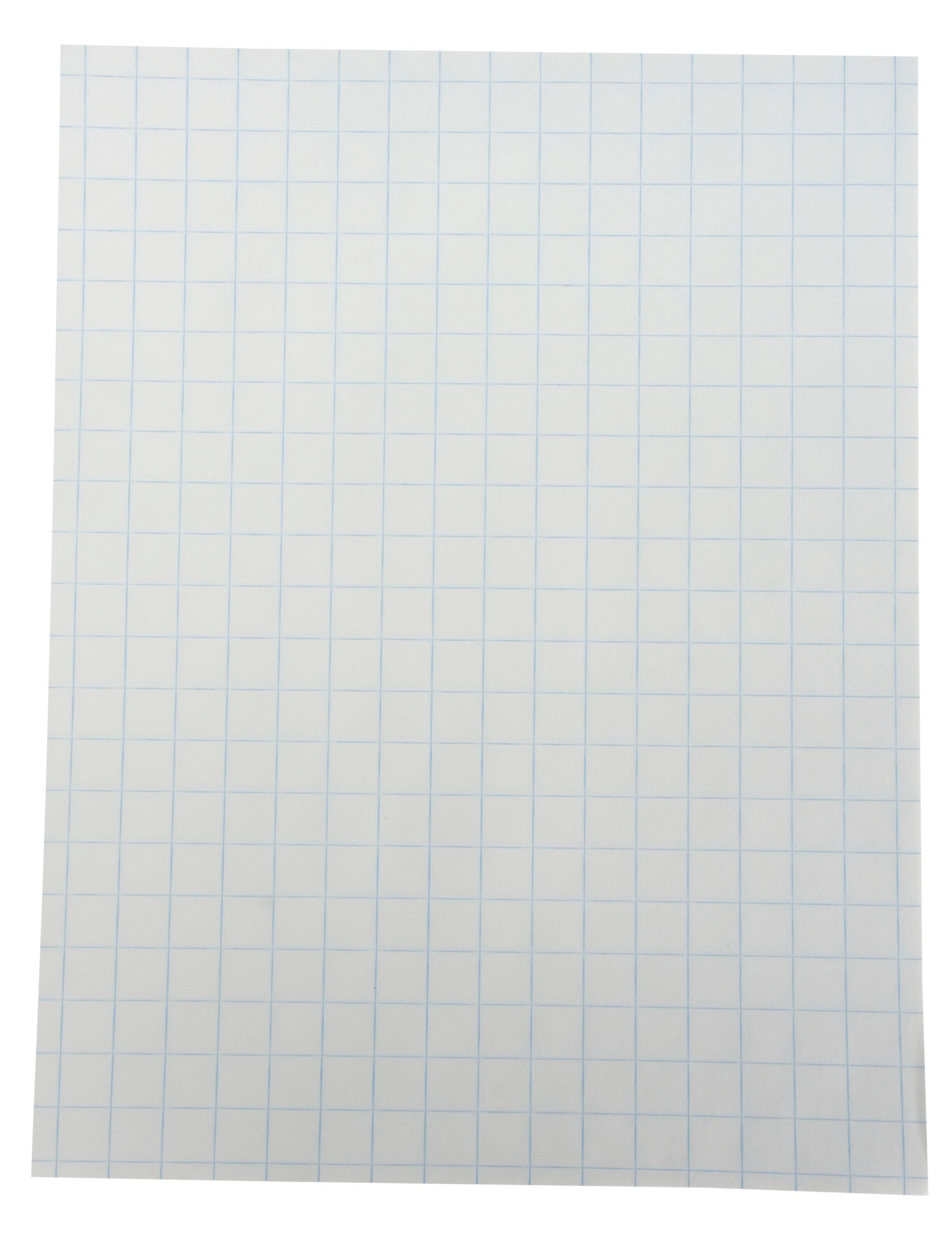 School Smart Graph Paper, 8-1/2 x 11 Inches, 1/2 Inch Rule, White, 500  Sheets